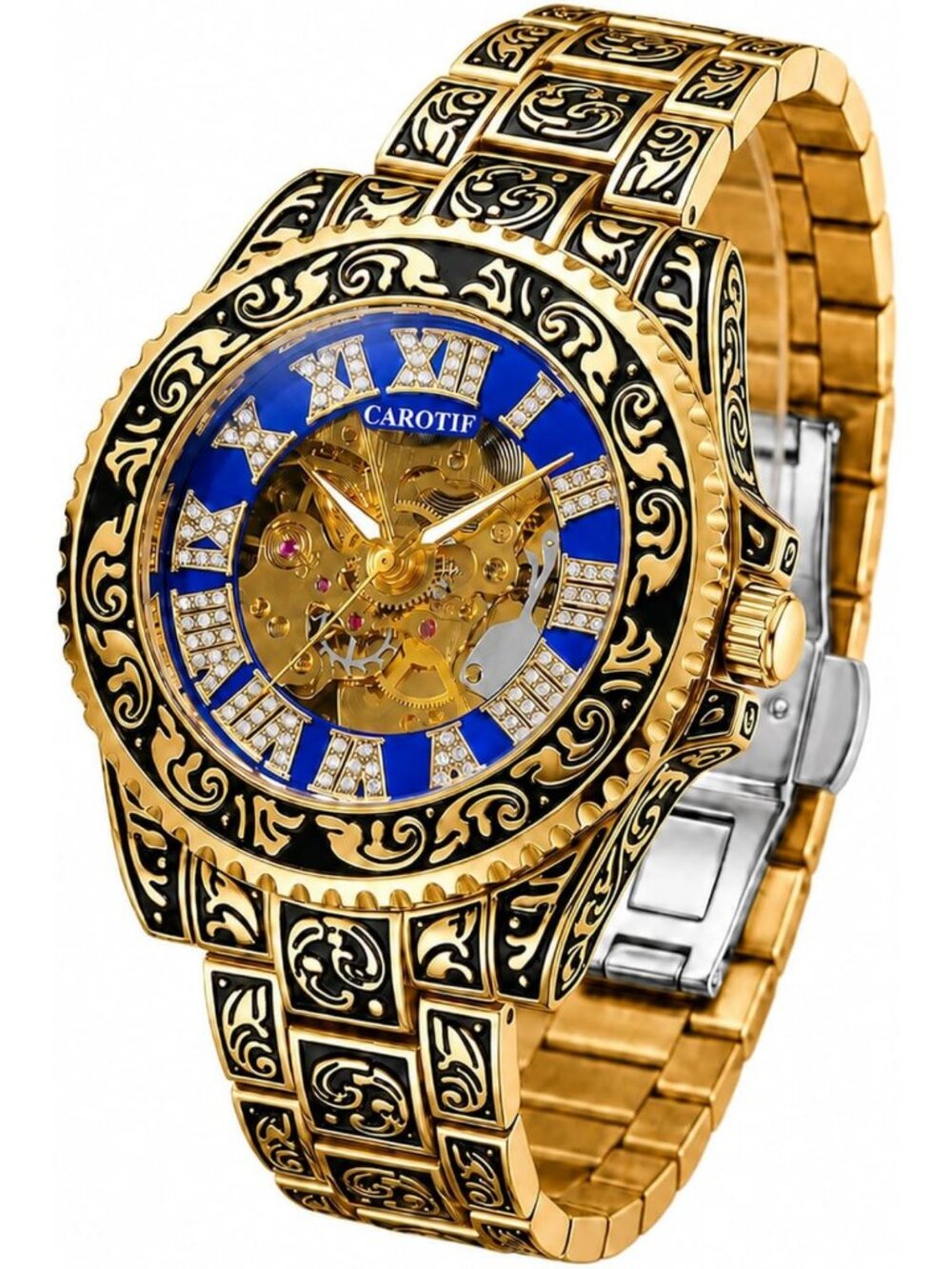 Luxury Automatic Mechanical Skeleton Watch for Men - Elegant Timepiece, Stylish